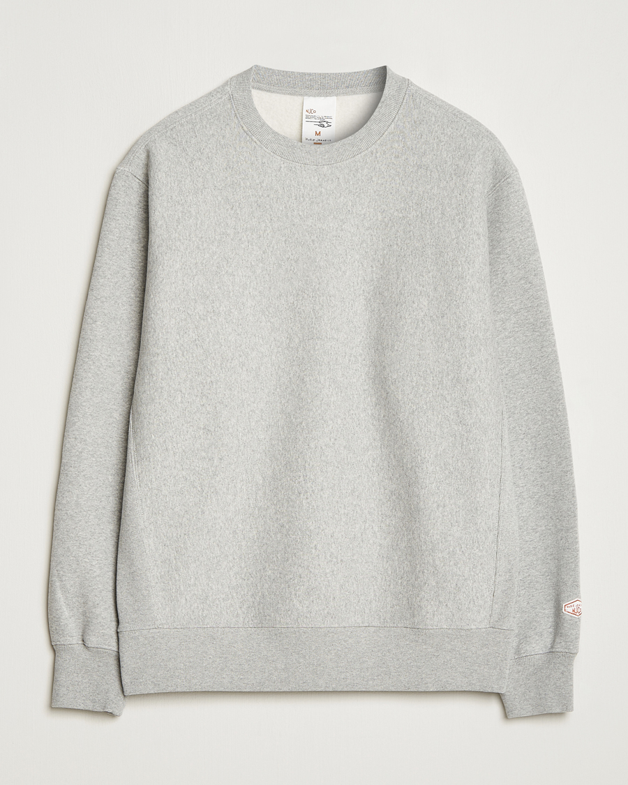 Nudie Jeans Hasse Crew Neck Sweatshirt Grey Melange