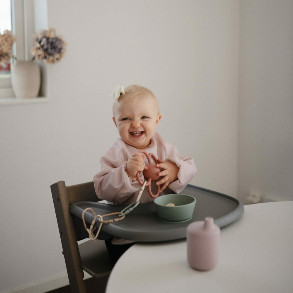 Mushie Slab met Mouwen Blush