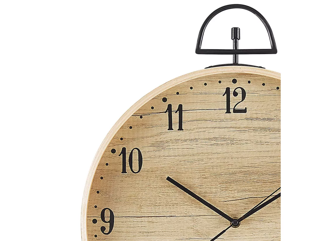 Horloge murale OPFIKON 40 cm Marron clair