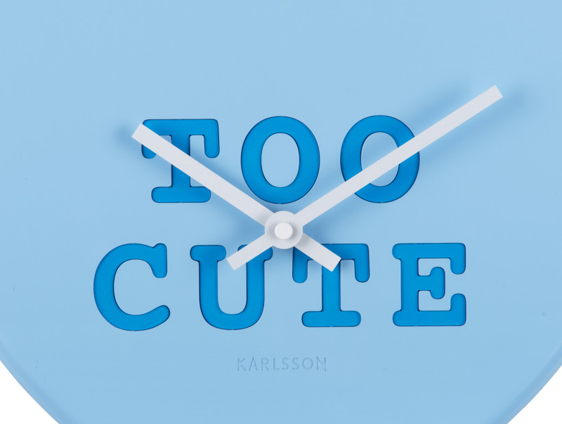 Wall Clock Heart Candy KA5985LB Soft blue