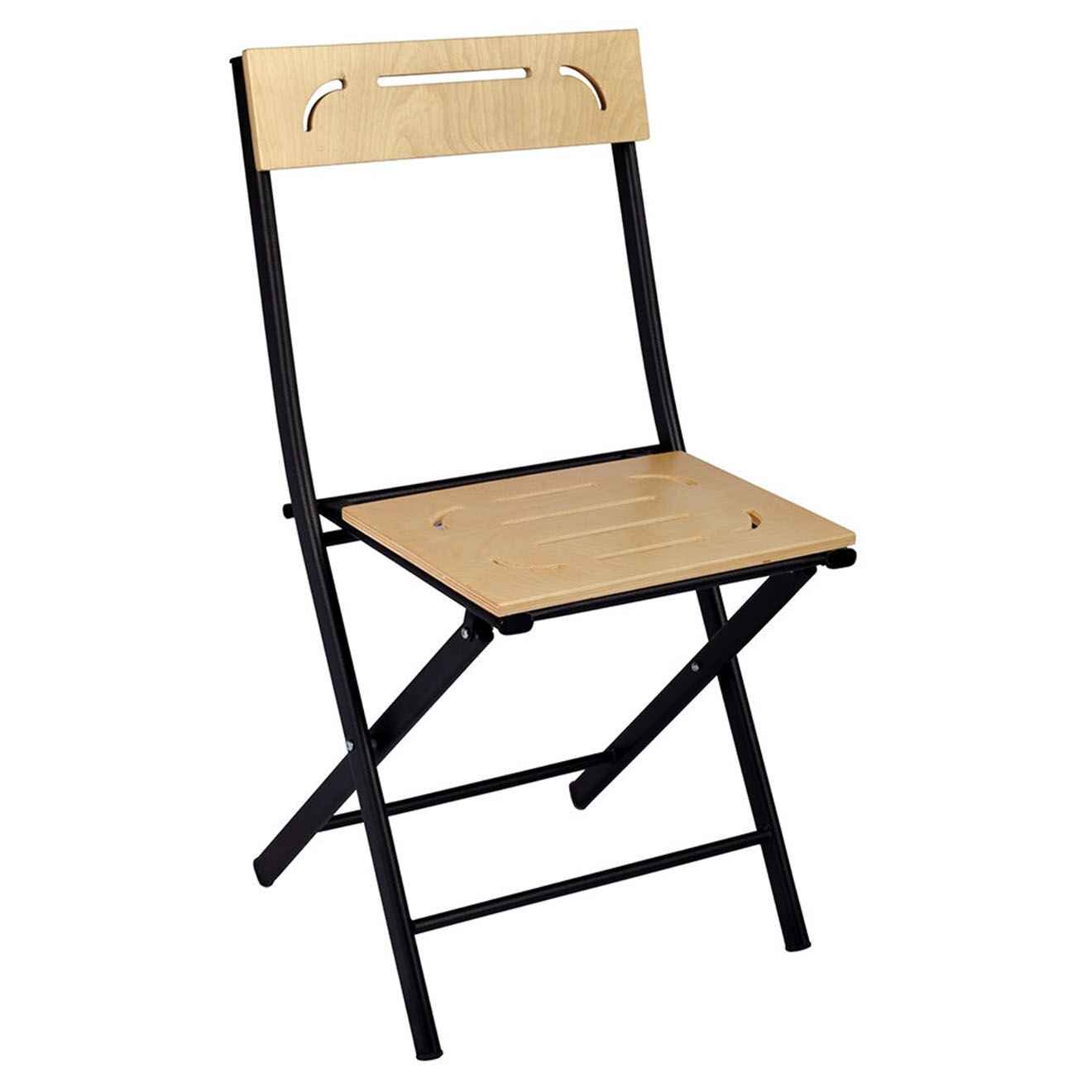 Sunny Garden Ensemble table + 2 chaises marron/noir