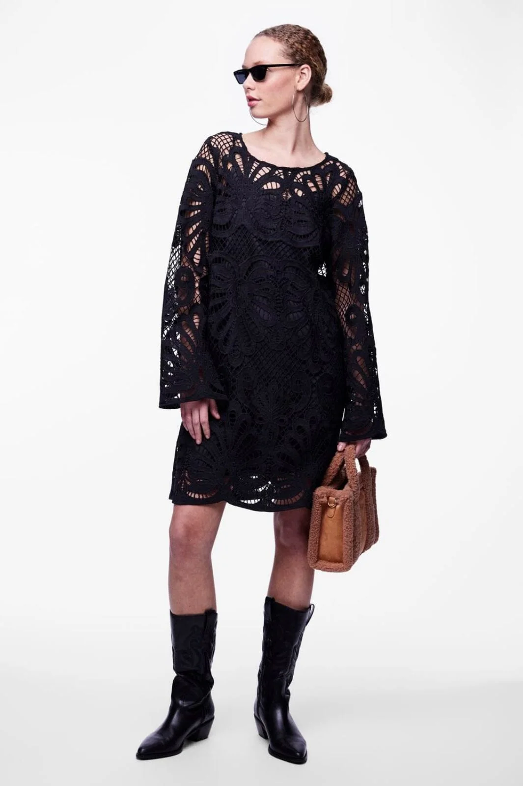 Pieces Pclykke Ls Lace Dress