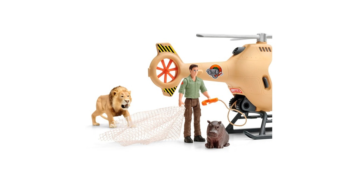 SchleichWild Life - Helikopter dierenredding speelfiguur