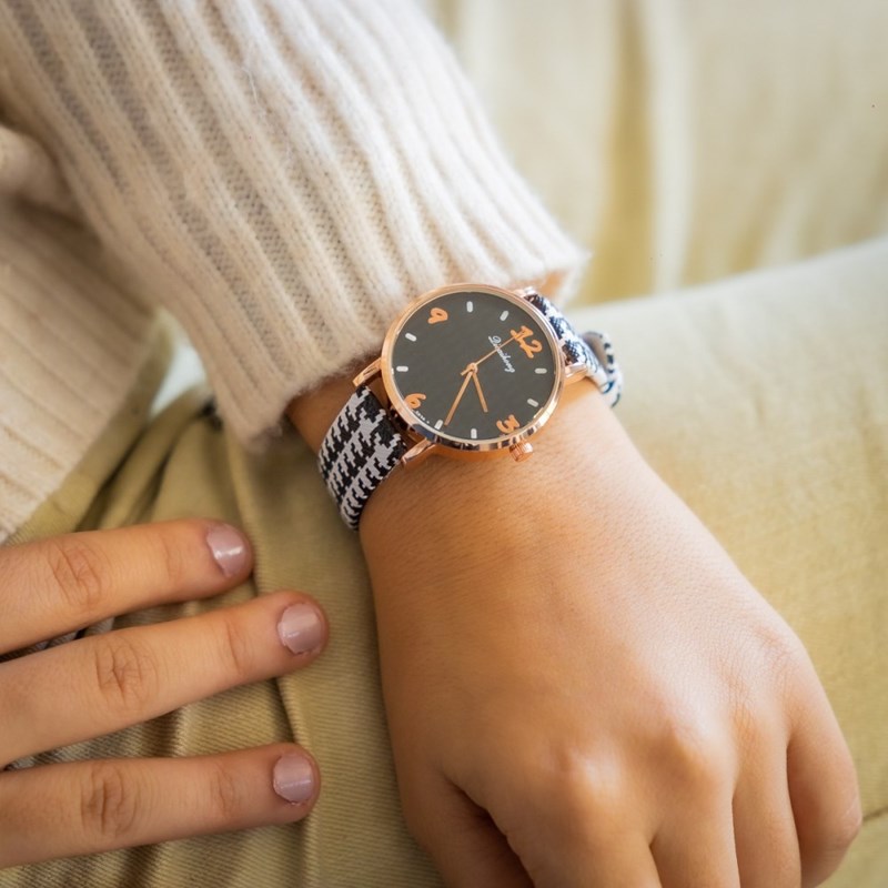 Montre Femme CHTIME bracelet Cuir Noir