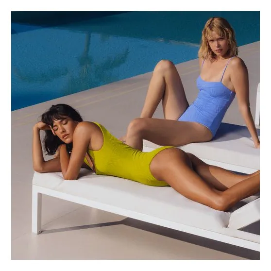 Fella Swim Maillot 1 Pièce Cruise Texturé | Vert olive