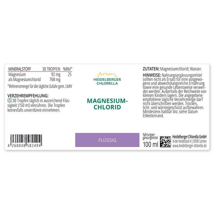 Magnesiumchlorid Flüssigkeit, 100 ml