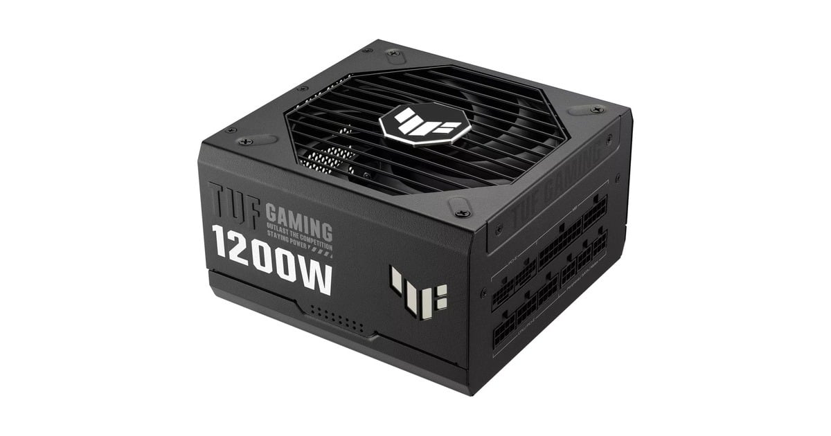 ASUSTUF Gaming Gold modulaire 1200 watt voeding   (Zwart, 2x 12V-2x6, 3x PCIe)