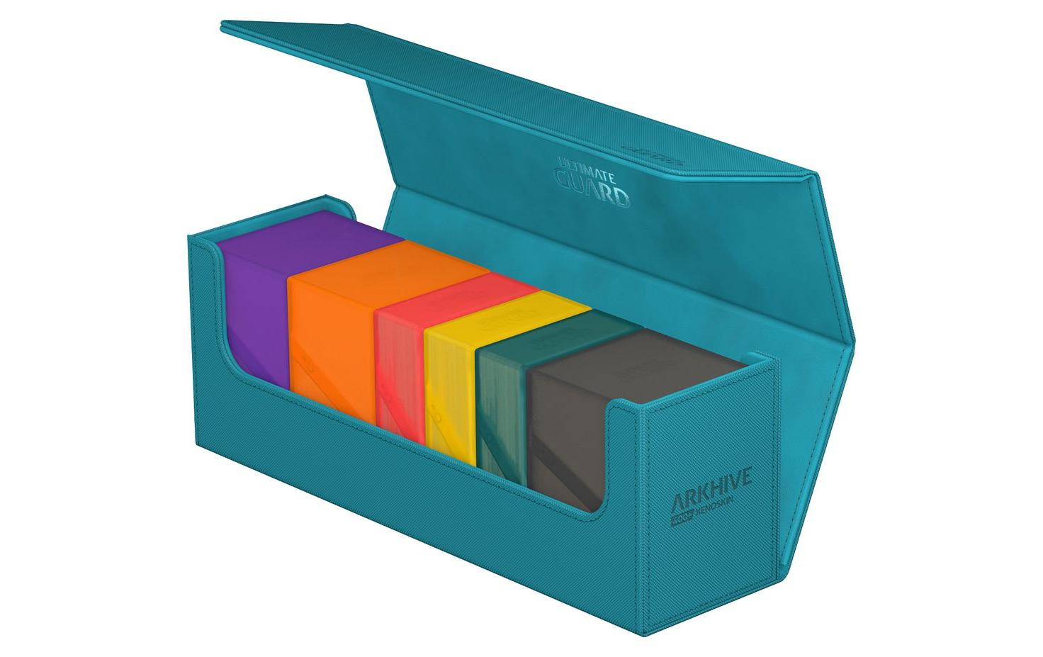 Kartenbox XenoSkin Arkhive Monocolor 400+ PetrolblauHochwertige Box für Sammelkarten in Standardgrösse