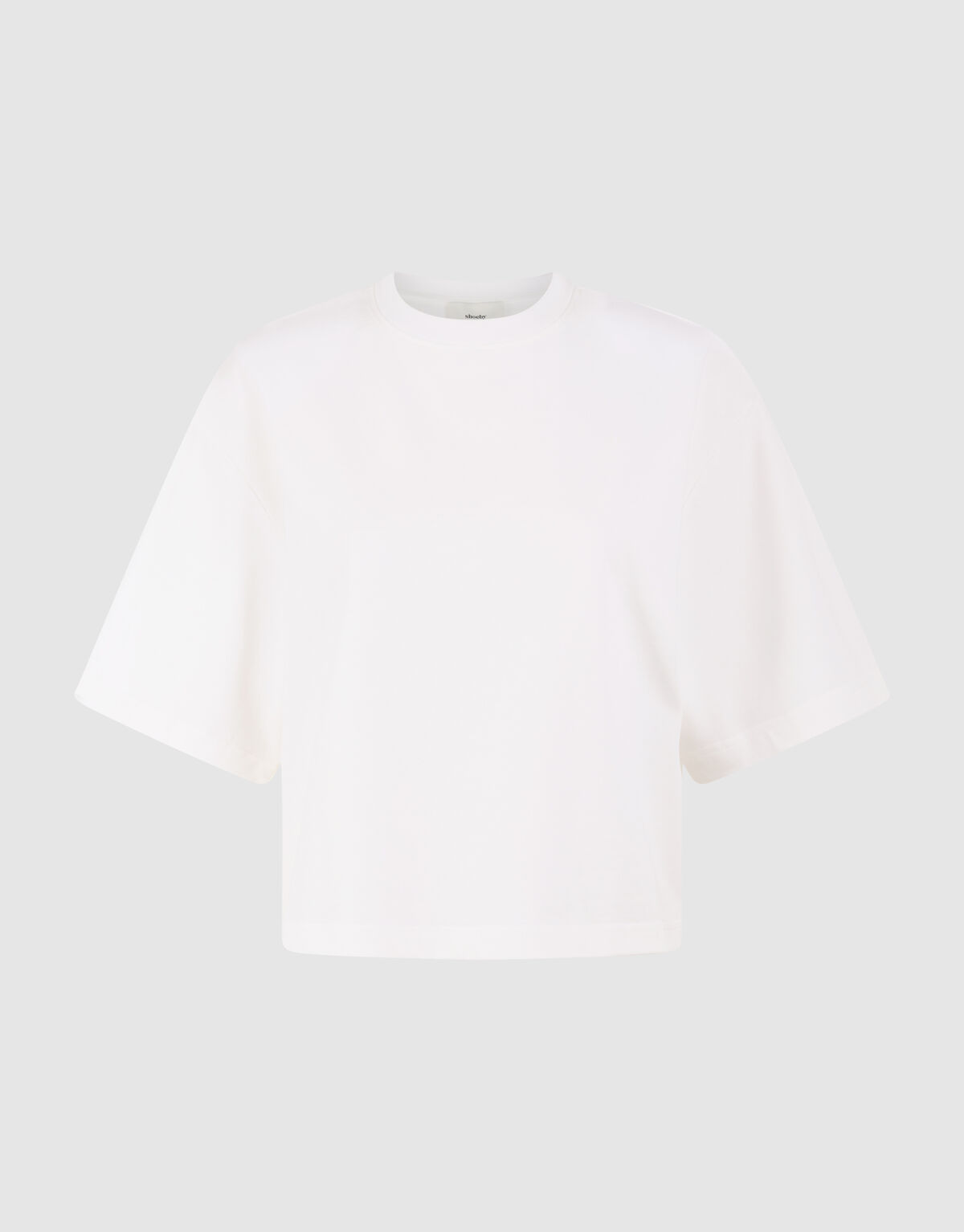 Big Shoulder T-shirt Wit