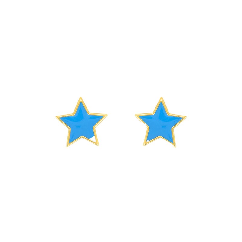 Boucles d'oreilles enfant - Or 18 Carats - Etoile