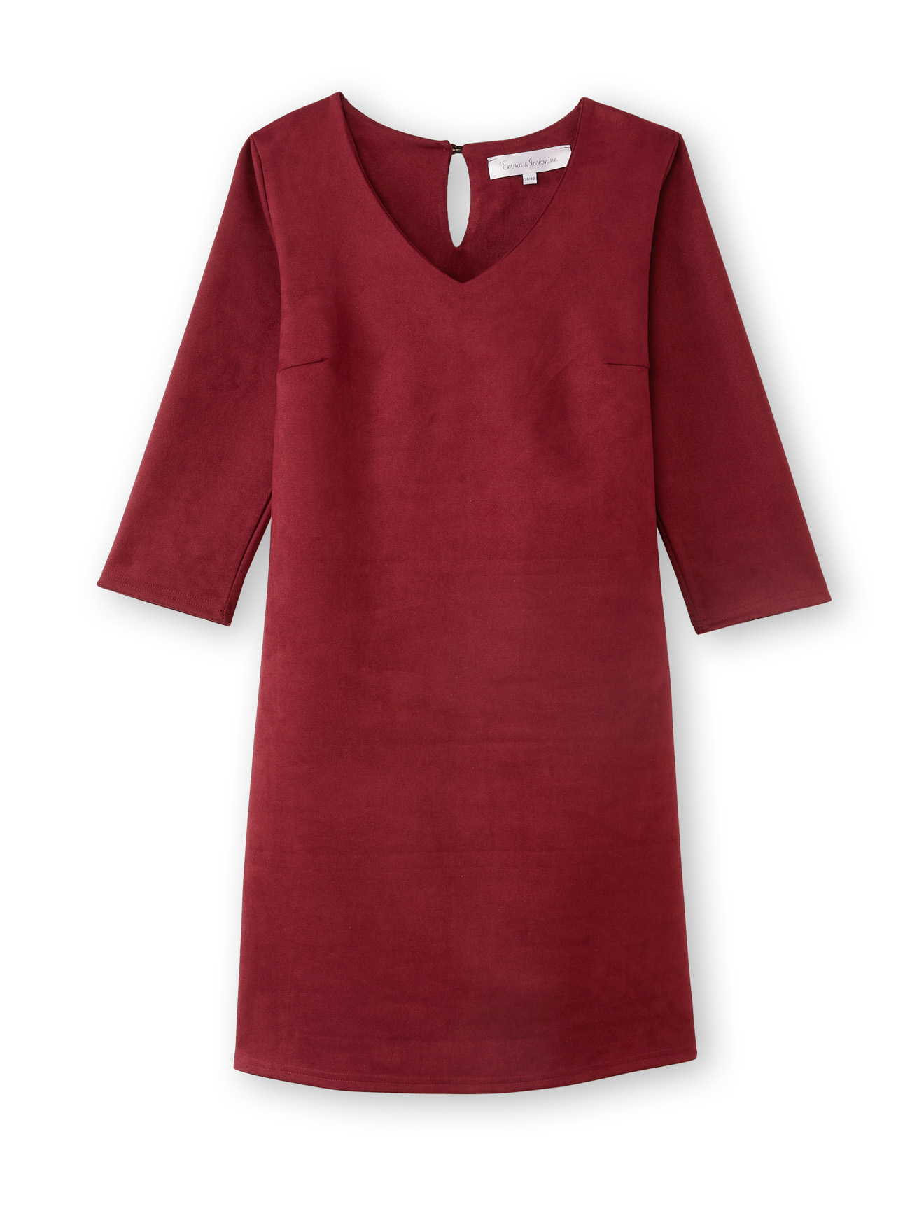 Robe en maille suédine