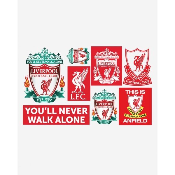 Liverpool Autocollant Mural - Rouge