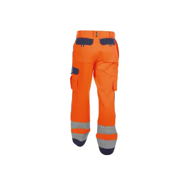 DASSY® BUFFALO (200431) HIGH VISIBILITY WORK TROUSERS WITH KNEE POCKETS orange og blå