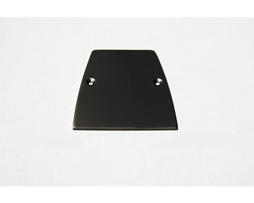 Pertura Pontos glazen balustradeset, zwart/transparant, voor vloermontage, breedte: 1m