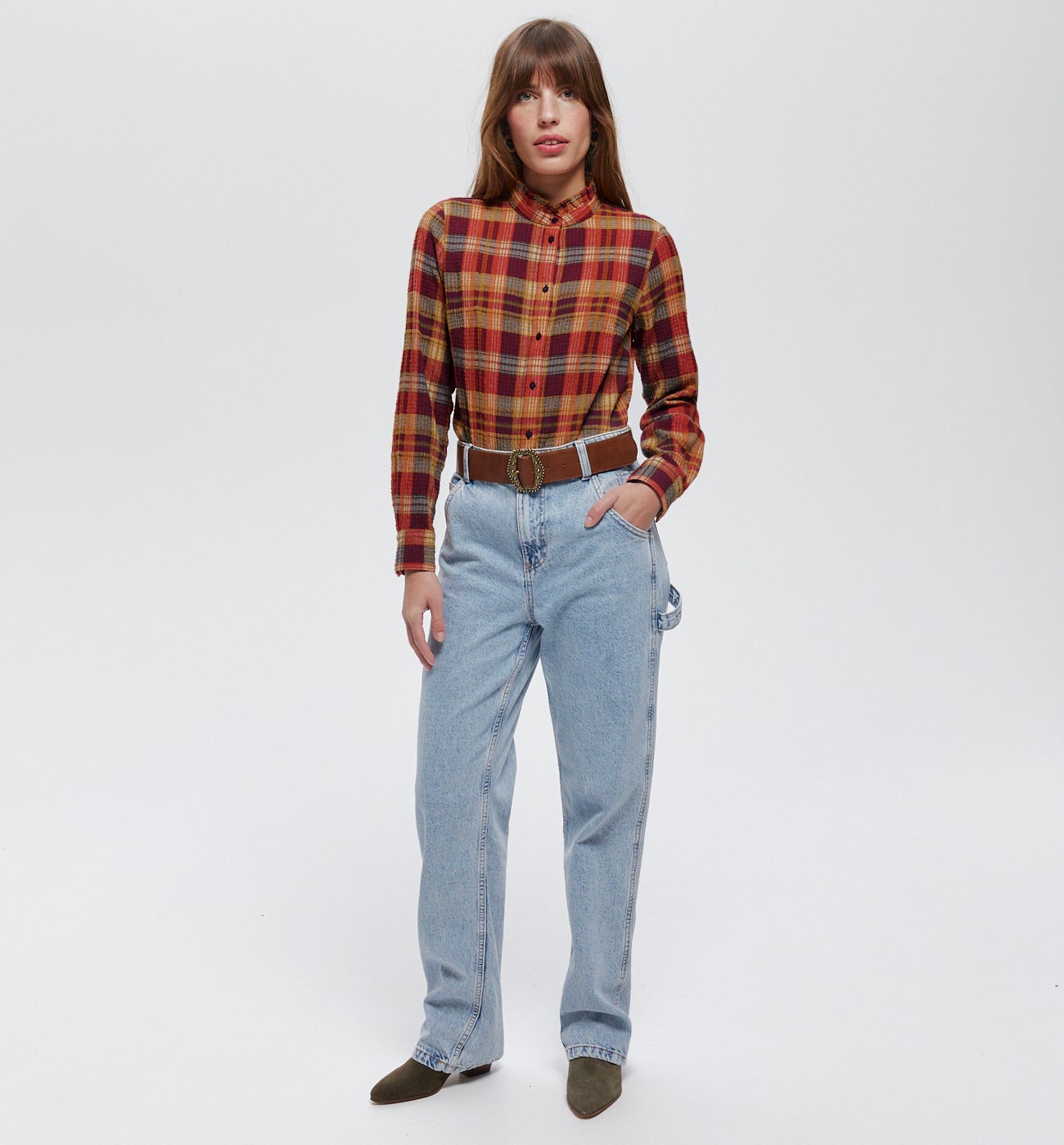 Chemise à carreaux Femme - Carreaux multicolores