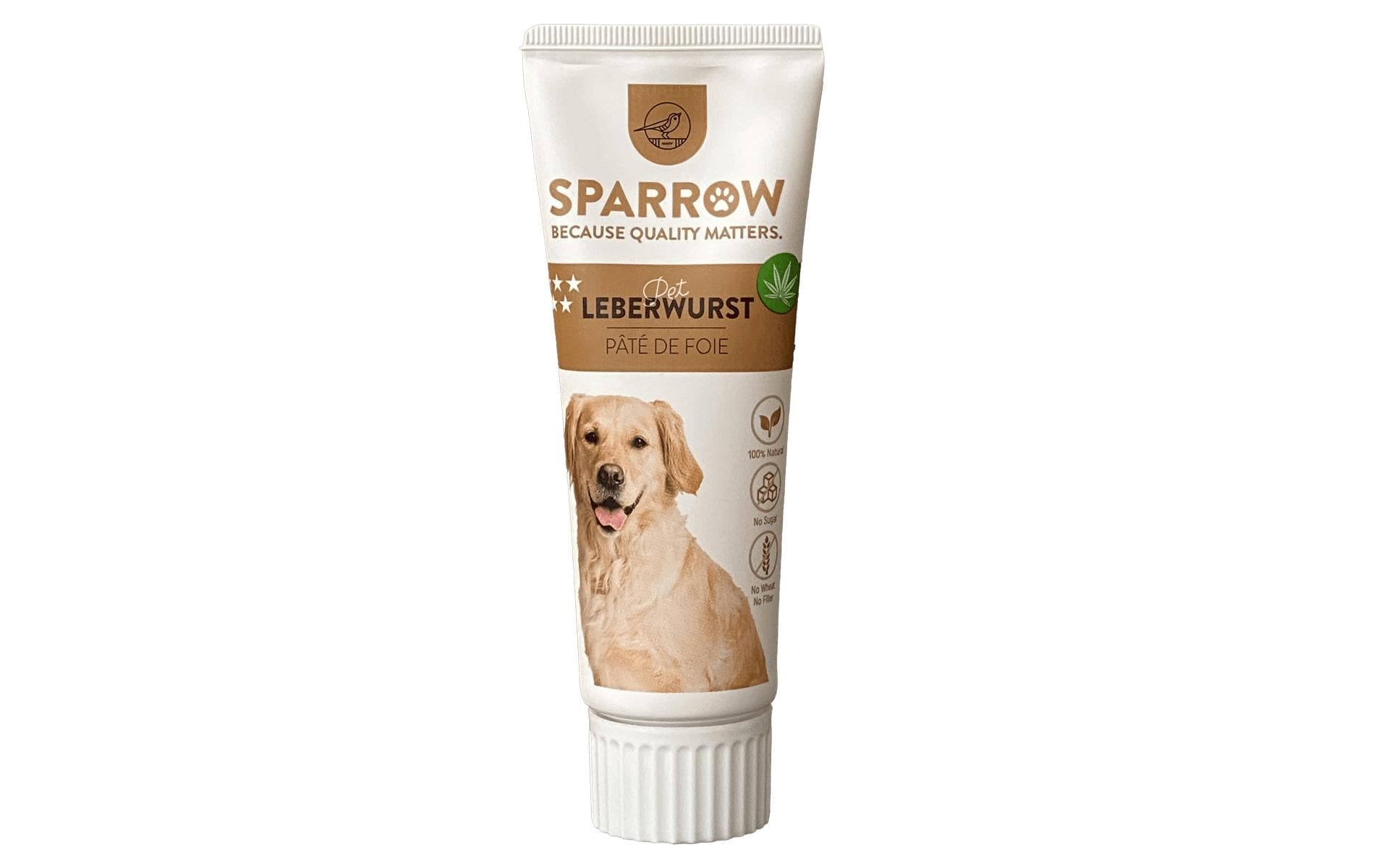 Snack Leberwurst mit CBD, 75 gSnack für Hunde