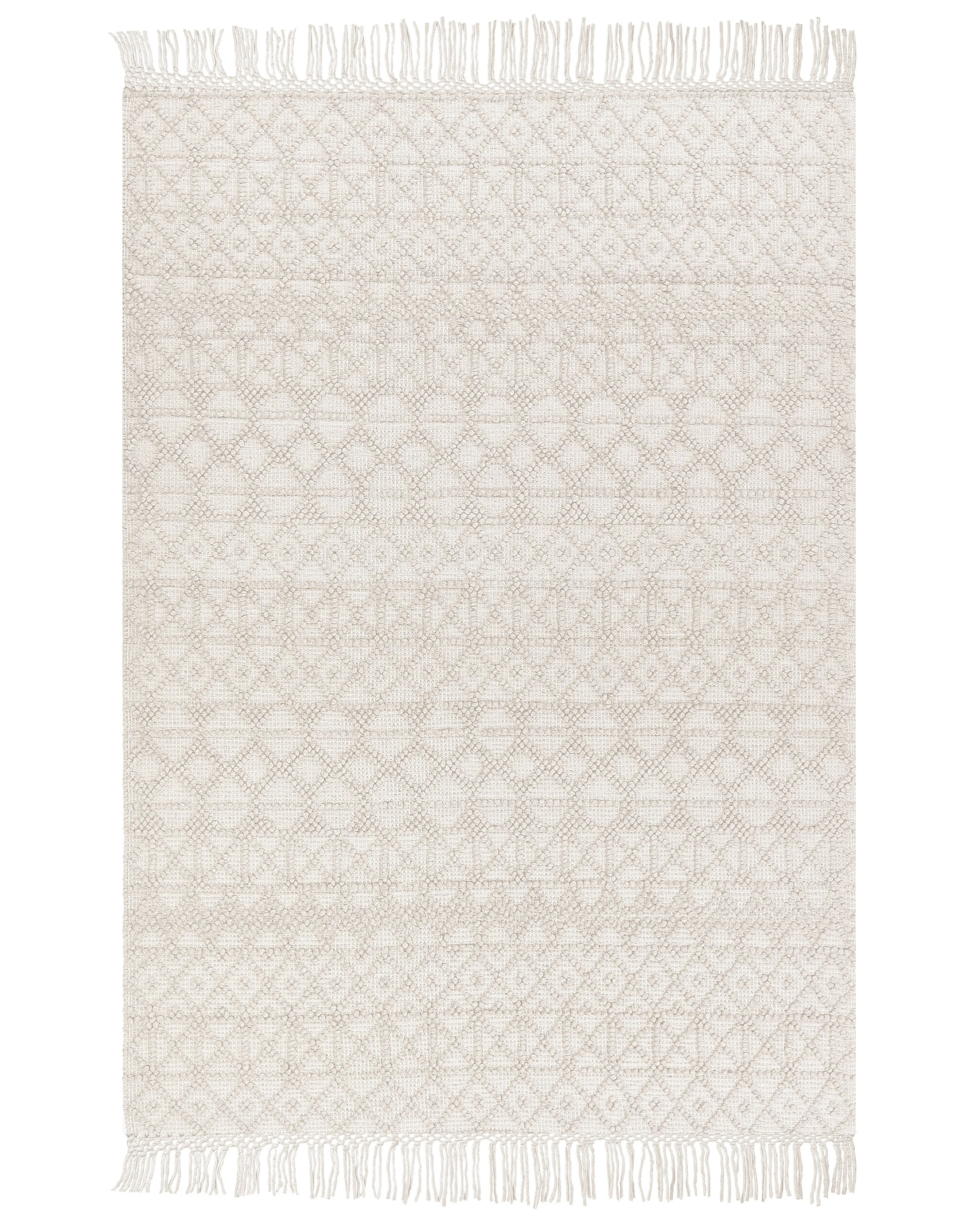 Vloerkleed ALUCRA Lichtbeige 160 x 230 cm Wol
