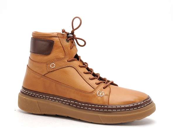 Coco abricot boots bottine plates femme mege marron