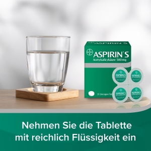 ASPIRIN S Tabletten 500mg, 20 Stück
