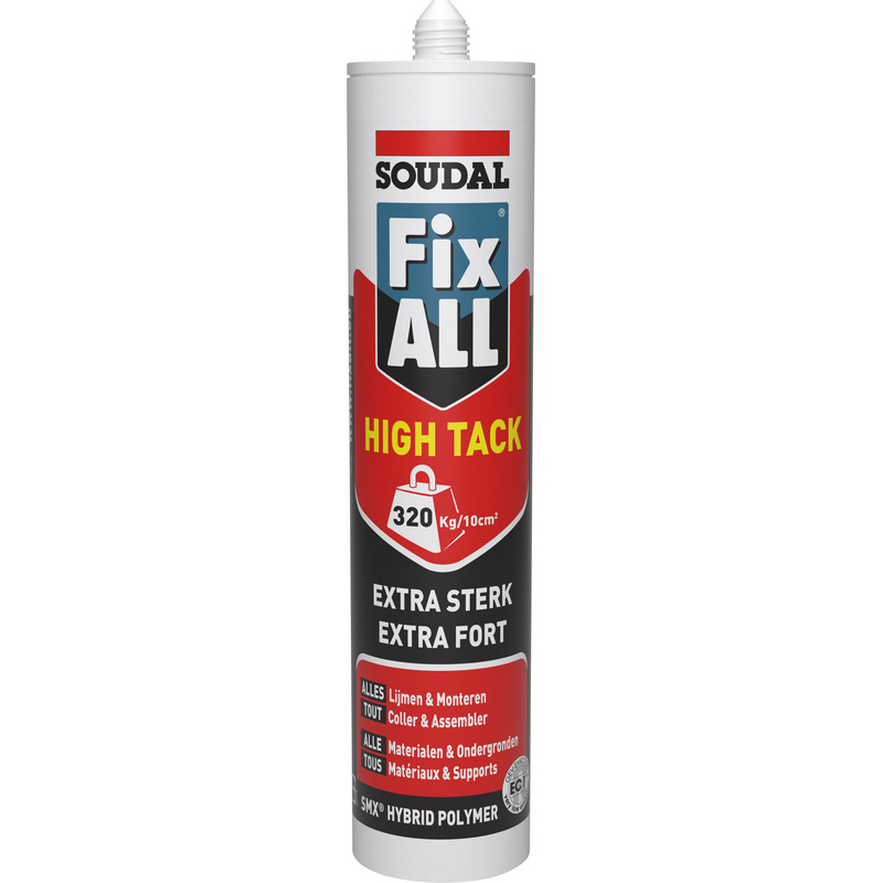 Soudal Fix All High Tack Zwart 290ml