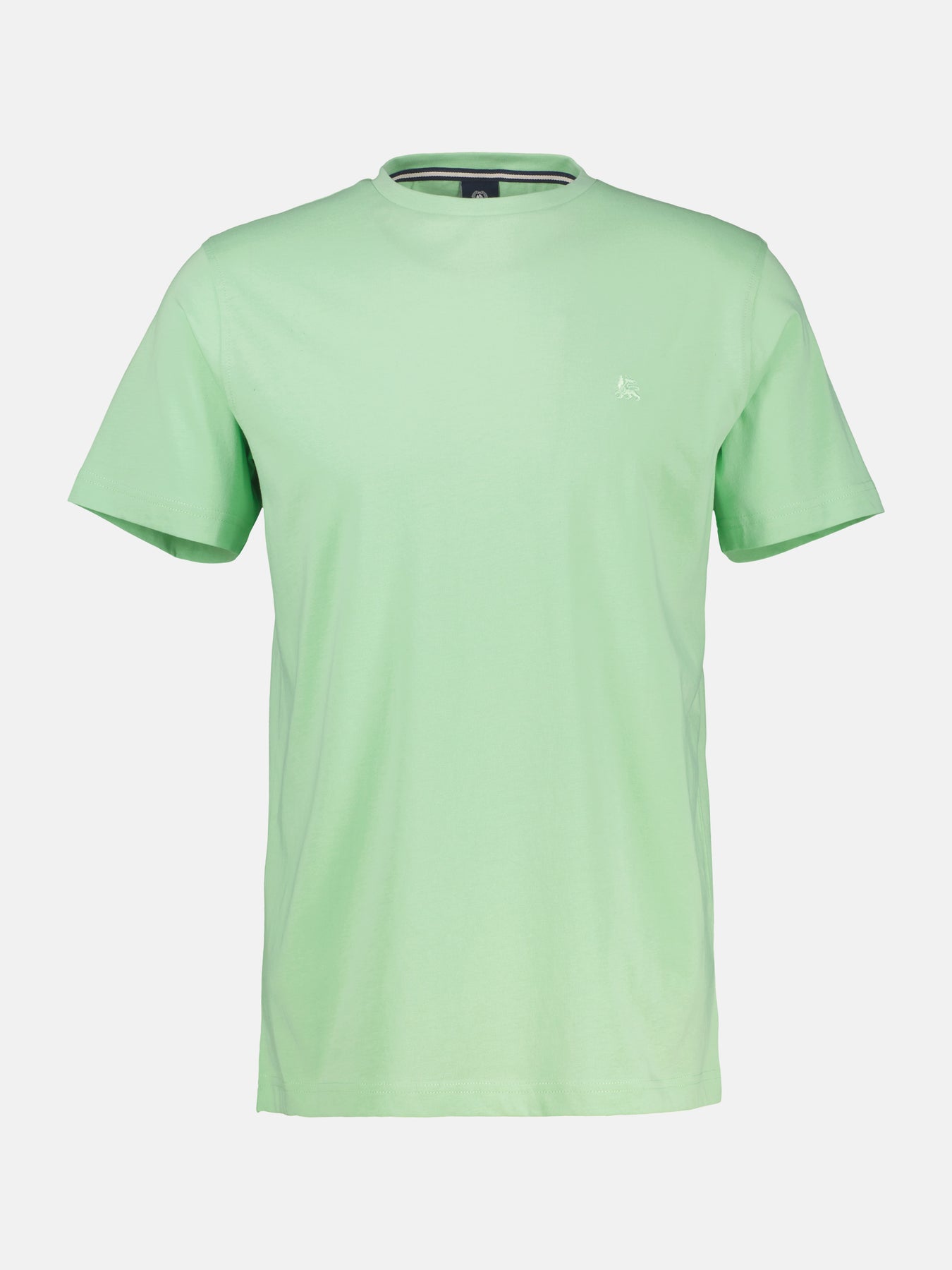 Basic T-Shirt mit Logostitch, unifarben
