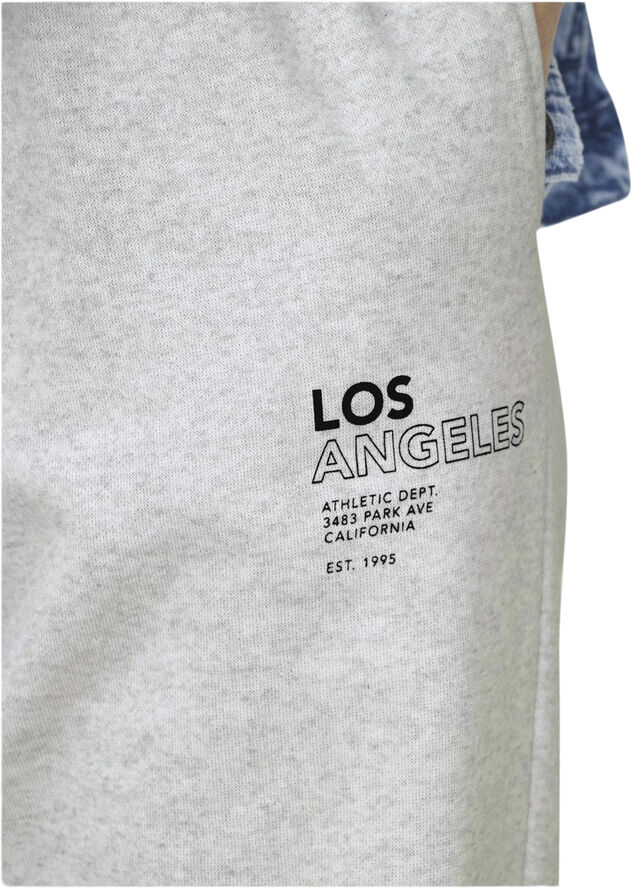 ONLY ONLDAZE STRAIGHT PRINT PANT SWT Grå