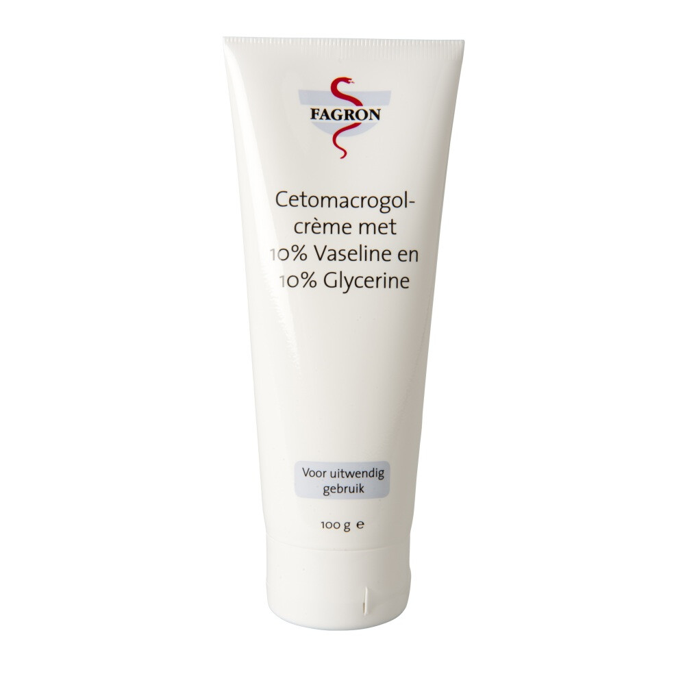 Fagron Cetomacrogol Crème 10% Vaseline & Glycerine 100 gr