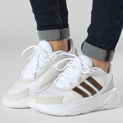Baskets Ozelle H06121 Footwear White Magnetic Gold