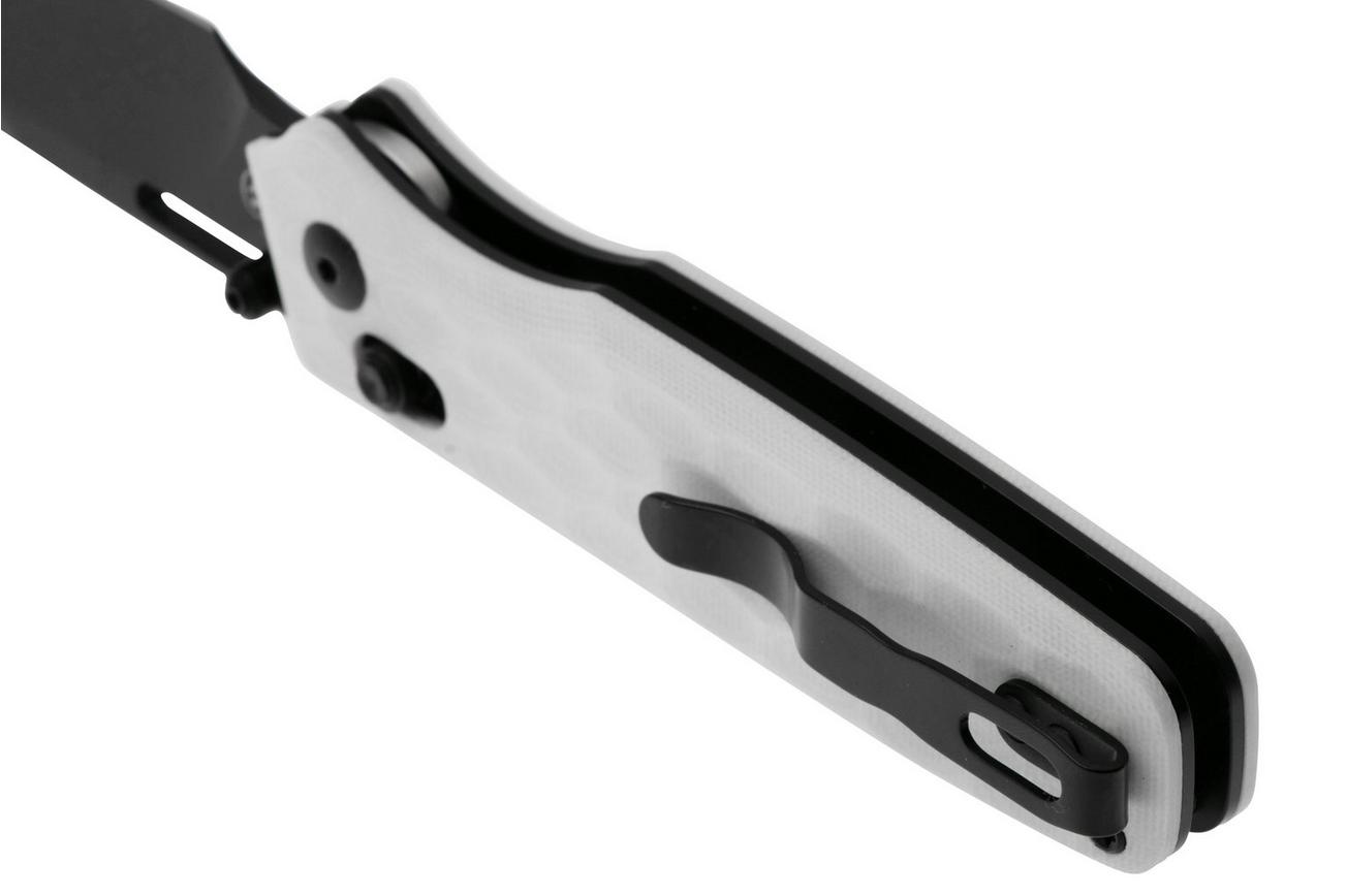 Kizer Vanguard Task V3641A1 Black Nitro V, Sugar White G10, zakmes, Nick Consoli design