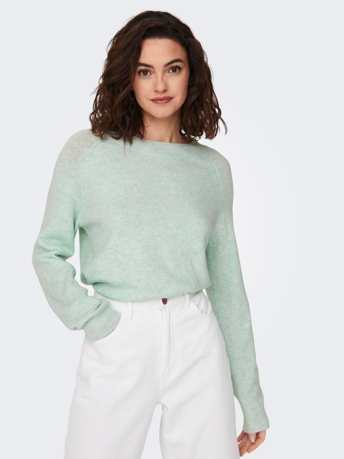 ONLRICA Strickpullover Mist Green