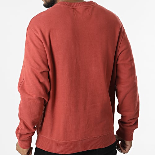 Sweat Crewneck Stacked Logo 0044 Rouge Brique