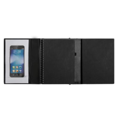 Agenda All in One + carnet - 1 semaine sur 2 pages - 16 mois - 15 x 21 cm - noir - Exacompta