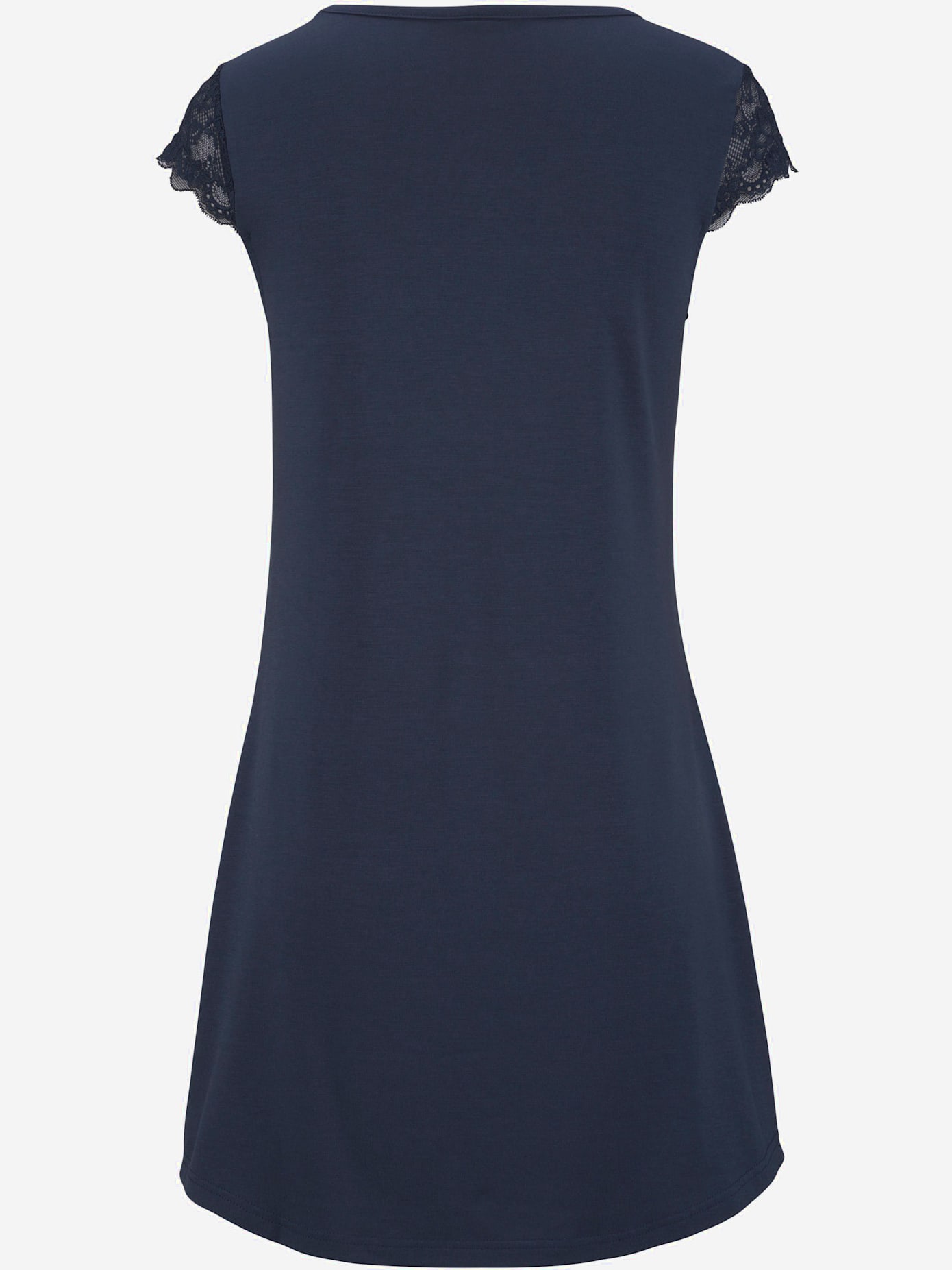 Chemise de nuit élégante avec encolure arrondie intégrée