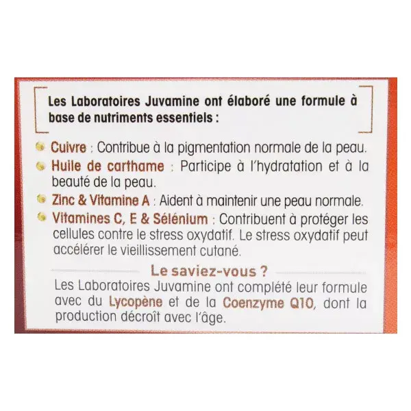Juvamine Autobronzant Activateur Bonne Mine 60 gélules