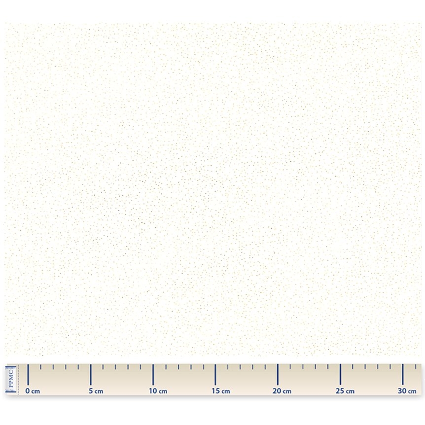Tissu Coton Au Mètre Blanc Pailleté