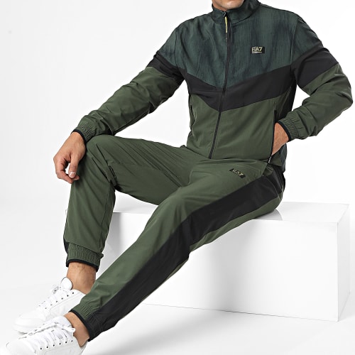 Ensemble De Survetement 6RPV71-PNBXZ Vert Kaki Noir