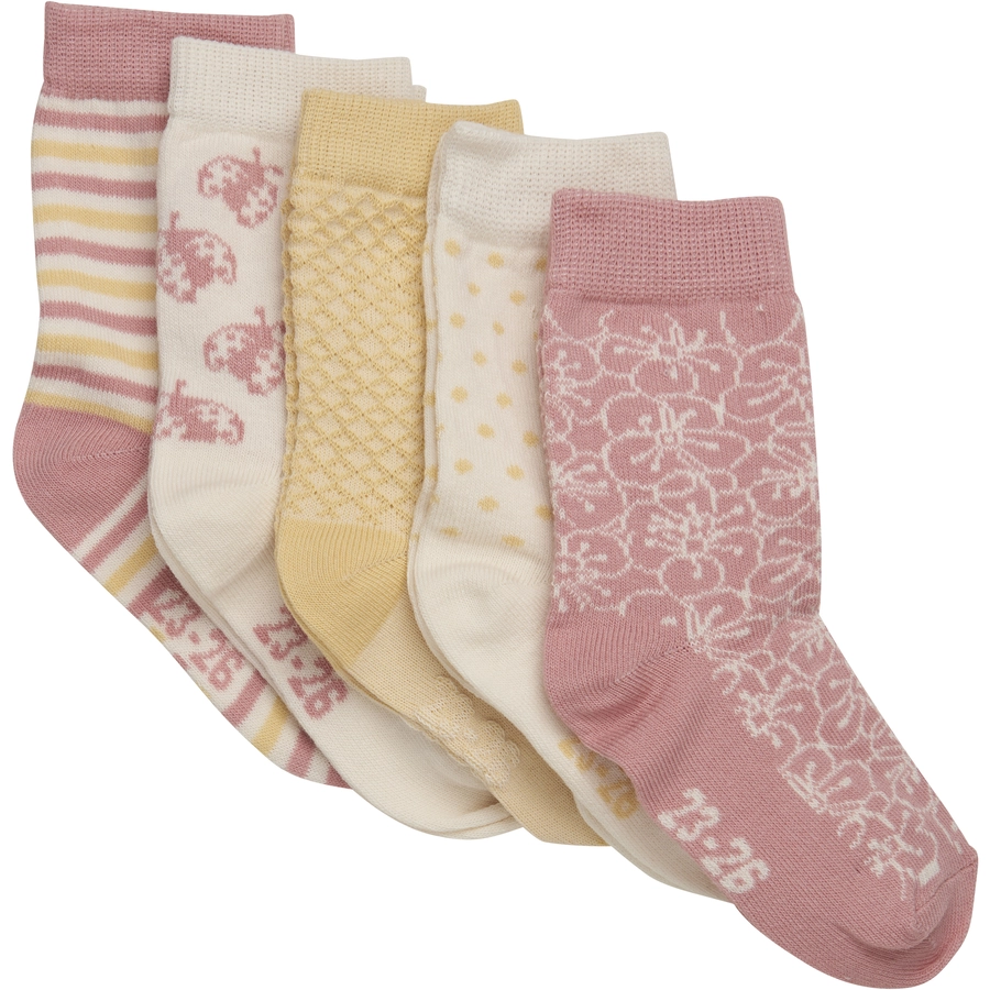 Minymo Socken 5er Pack Ash Rose