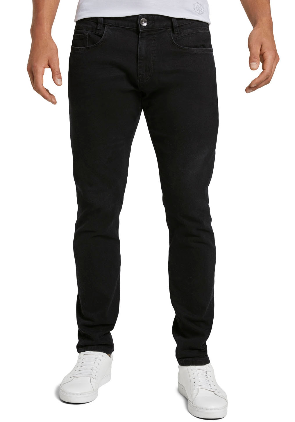 TOM TAILOR Slim-fit-Jeans »TROY« unifarben