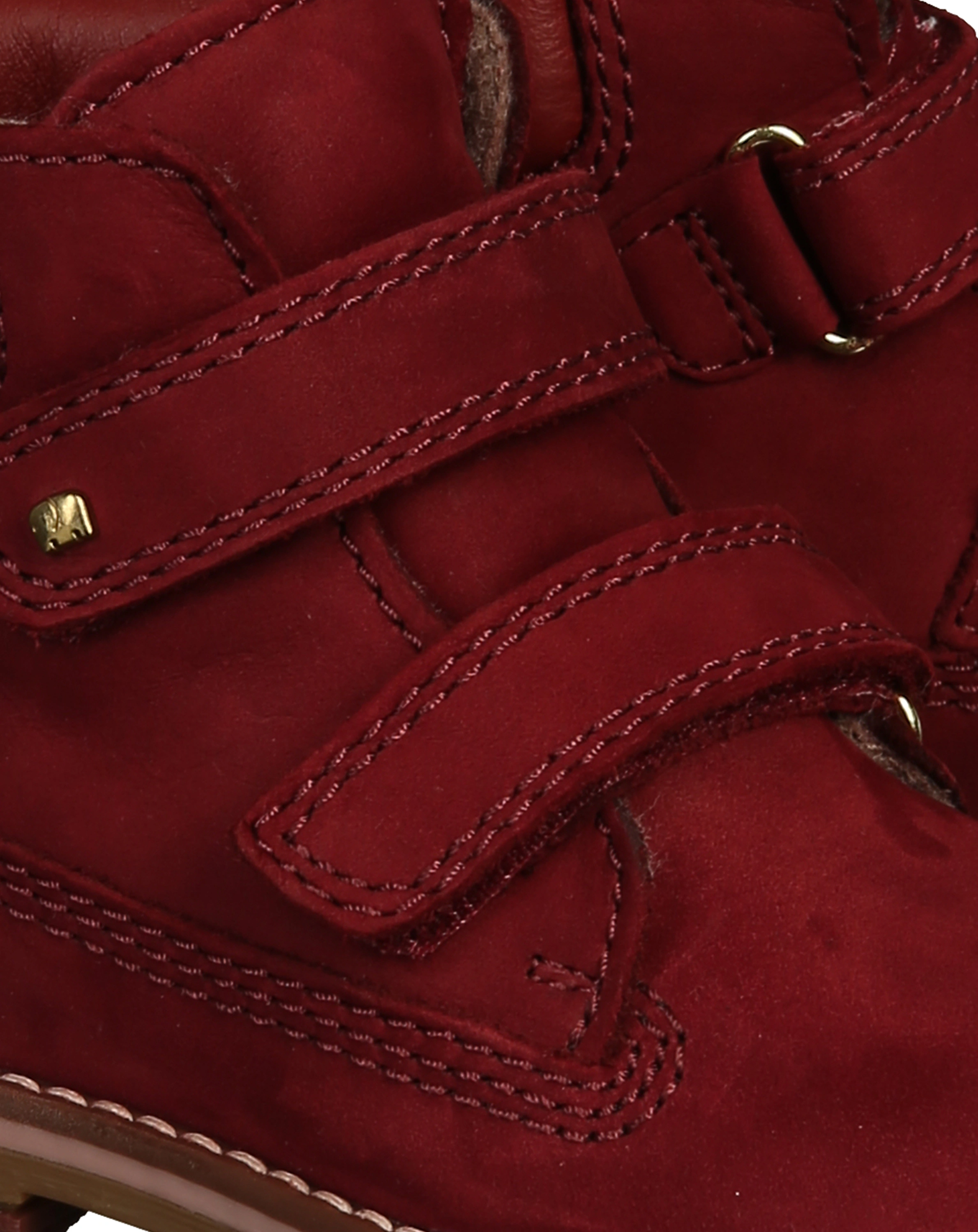 Leder-Klettstiefel BERG BOBO in burgundy/oriente