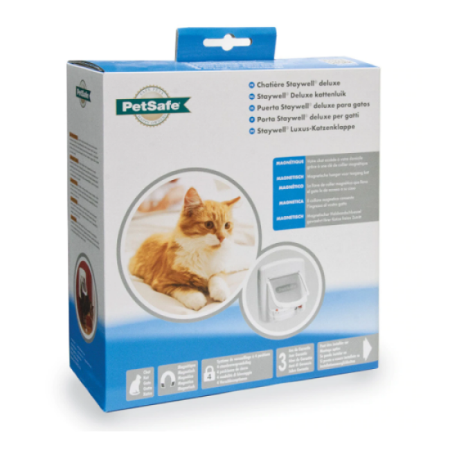 Porte Petsafe Staywell Deluxe magnétique 4 positions