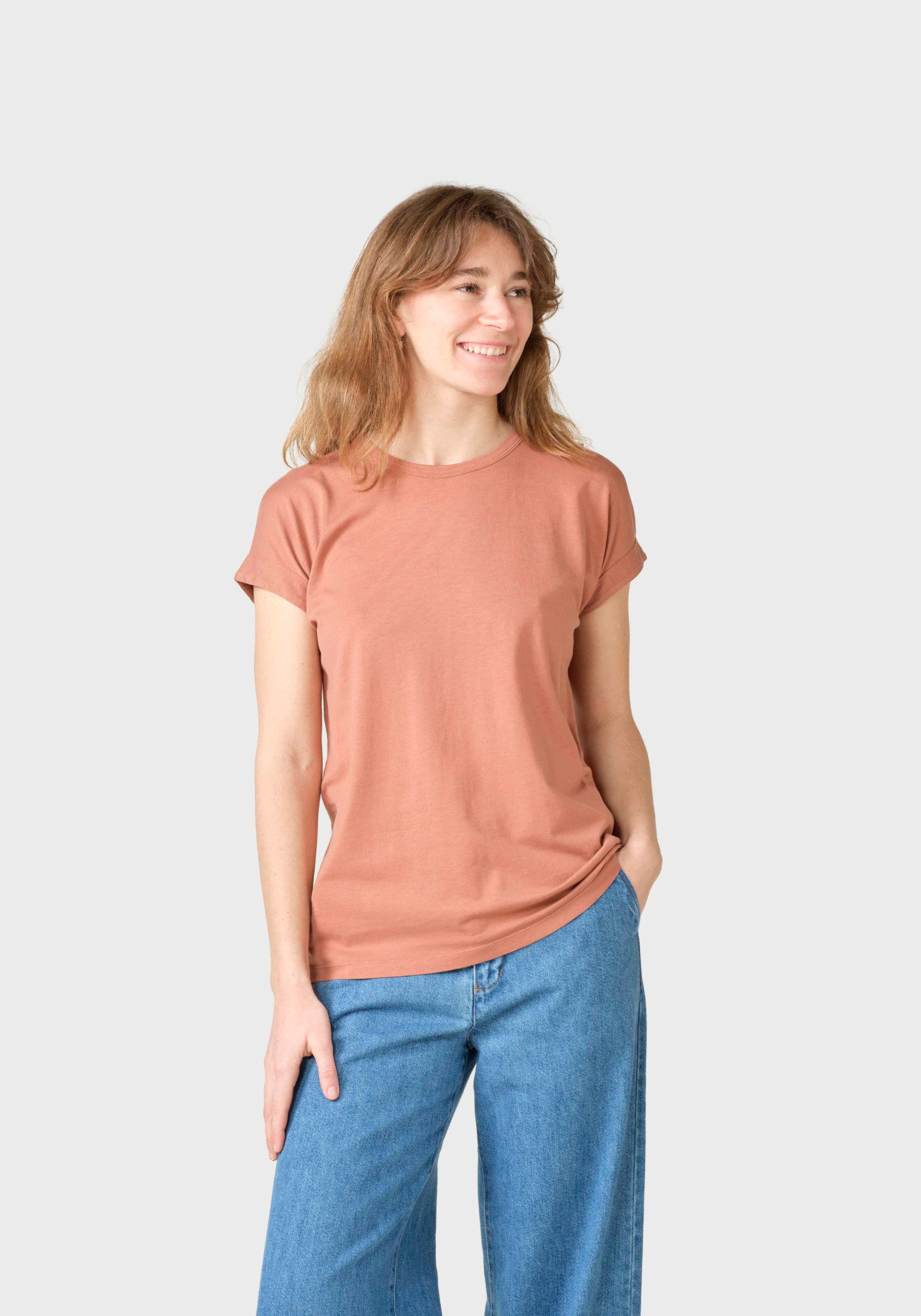 Klitmøller Collective T-Shirt Sigrid Tee Burnt Sienna