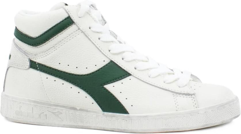 Diadora Game L High Waxed Hoge sneakers Leren Sneaker Wit