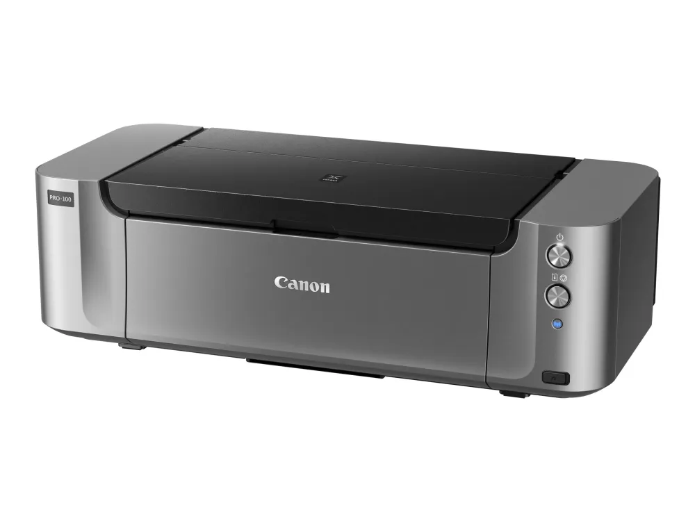 Canon PIXMA PRO-100S - Printer - farve - blækprinter - A3 Plus, 360 x 430 mm op til 1.5 min./side (farve) - kapacitet: 150 ark - LAN, Wi-Fi(n), USB 2.0