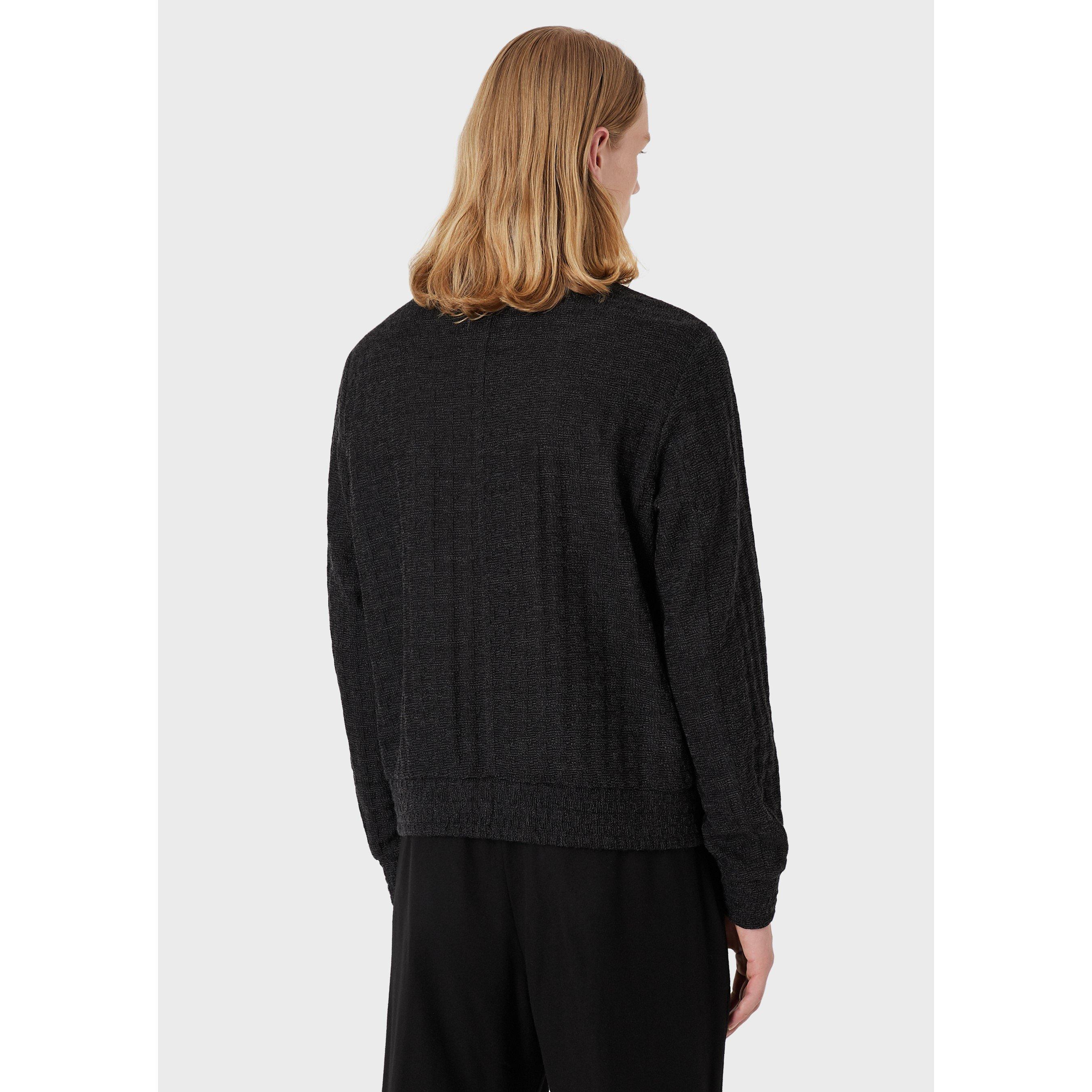 Emporio Armani Textured Zipped Jacket