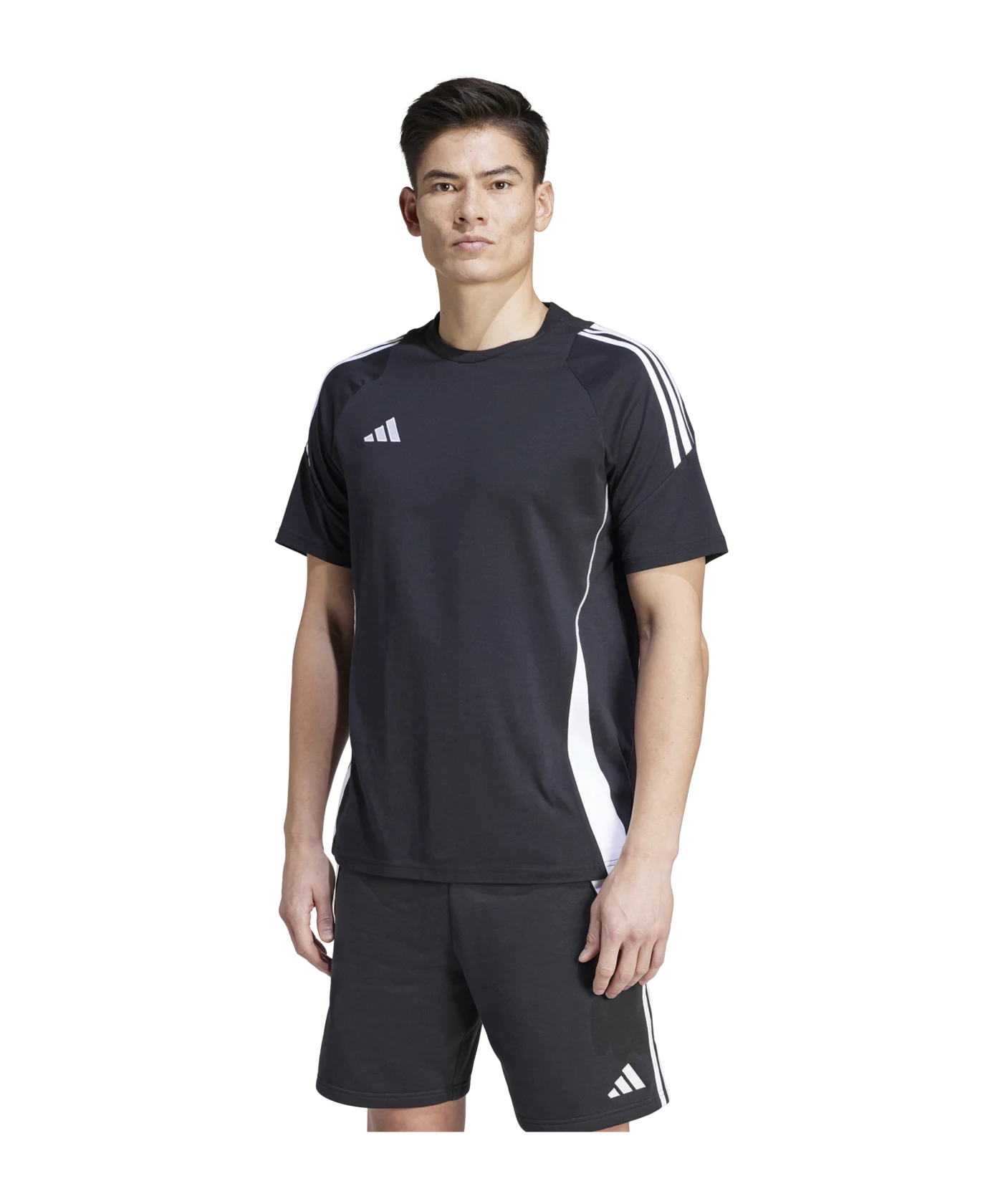 adidas Tiro 24 T-Shirt Schwarz Weiss