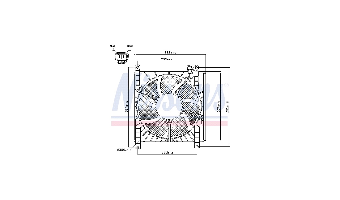 Ventilator, motorkøling