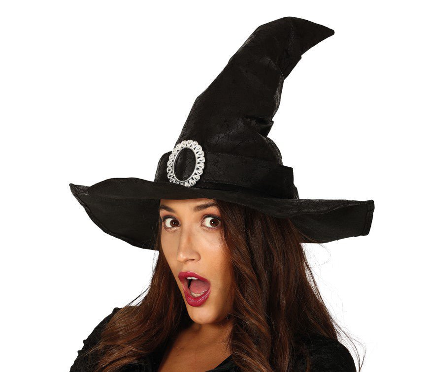 Halloween Heksenhoed Zwarte Gesp