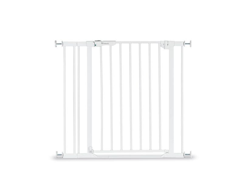 Hauck Türschutzgitter Clear Step Autoclose 2  9 cm Weiss Barrierefreies, automatisch schliessendes Tür- und Treppenschutzgitter-Set