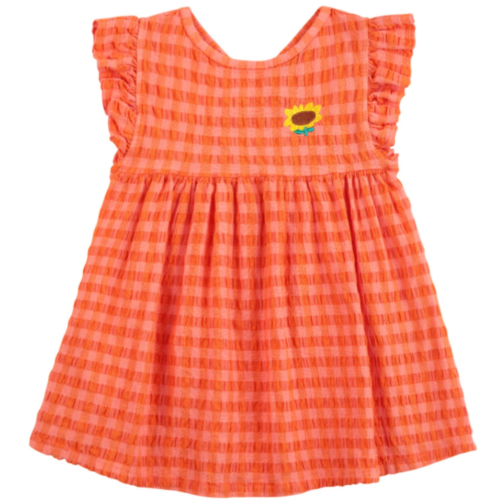 Køb Bobo Choses Coral Pink Vichy Woven Kjole