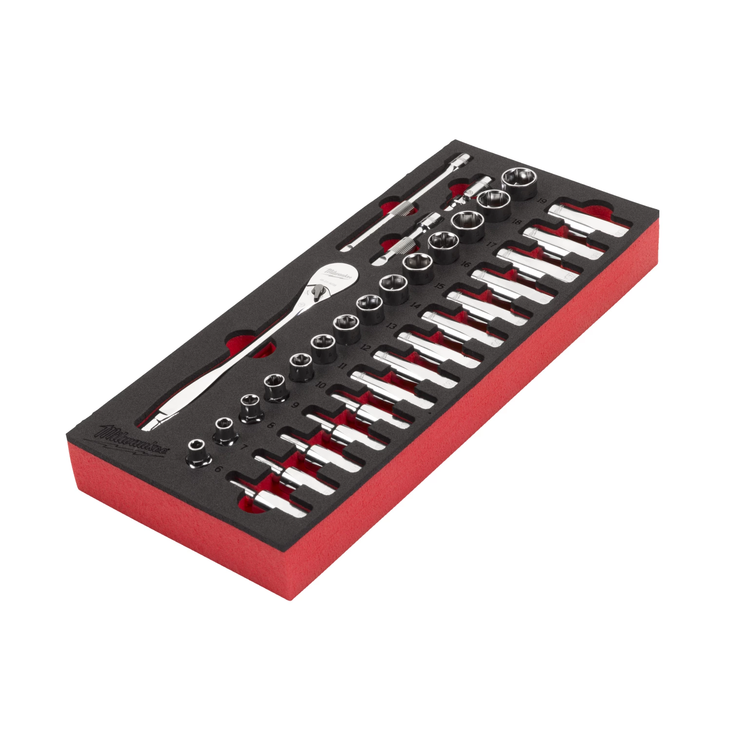 Milwaukee 4932479825 Foam Inlay doppenset - 3/8''